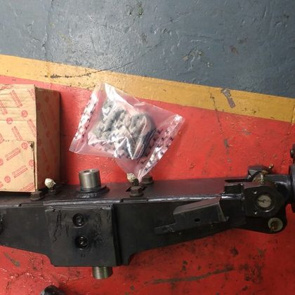 Componente estrutural recuperado na oficina